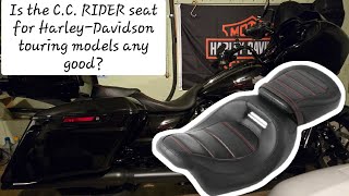 Is the CC RIDER seat for HarleyDavidson touring models any good Lets find out [upl. by Nagam]