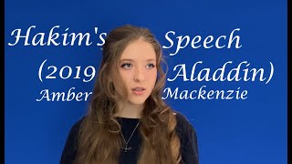 Jasmines Speech Aladdin 2019 Amber Mackenzie [upl. by Daggett489]