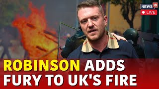 UK Riots  Tommy Robinson Interview Live News  UK Protests News LIVE  London Protests Live  N18G [upl. by Werdna]