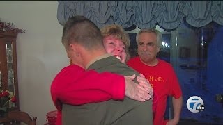 Marine surprises family just in time for Christmas [upl. by Morrie]