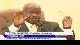 President Museveni signs AntiGay Bill [upl. by Eckhardt727]