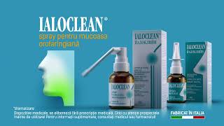 Ialoclean spray nazal  spray pentru mucoasa orofaringiana [upl. by Ahsei]