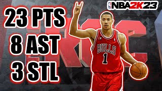 23 ZONE DEFENSE WITH MY DERRICK ROSE BUILD ON NBA 2k23 IS A GAME CHANGER [upl. by Chong]