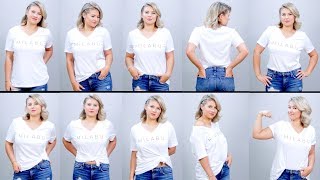 10 DIFFERENT WAYS TO WEAR A TSHIRT  Milabu [upl. by Zolner722]