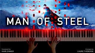 Man Of Steel  Flight Piano Version [upl. by Yrotciv]