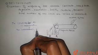 If mixture of ores contain Cassiterite Zinc blende Argentite Haematite FeWO4 Chromite [upl. by Roach]