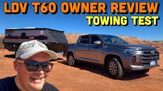 LDV T60 Tow Test amp Review  Off road Off Grid Hybrid Caravan Pickup  All set to Adventure [upl. by Jephthah]