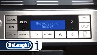 How to use the energy saving feature on your DeLonghi Eletta Cappuccino ECAM 45760 [upl. by Sessilu]