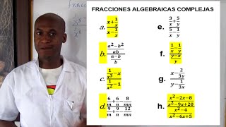 FRACCIONES ALGEBRAICAS COMPLEJAS [upl. by Axia146]