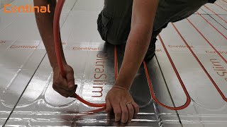 How to install UltraSlim™15 overfloor system by Continal Underfloor [upl. by Nirrat]