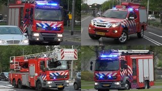 4X Brandweer met spoed naar Gebouwbrand Heymansstraat Rotterdam 409 [upl. by Felty]