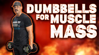 The ONLY 5 Dumbbell Exercises You Need for Muscle Mass 👌 [upl. by Hpesoj]