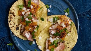 Pati Jinich  How to Make Tacos al Pastor [upl. by Nnayelhsa]