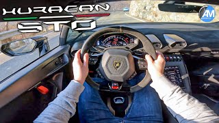 Lamborghini Huracan STO🔥 POV V10 Sound Drive🤯  by Automann in 4K [upl. by Enilrem]