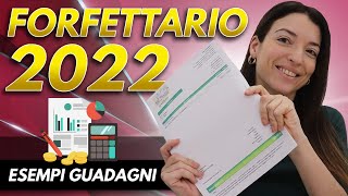 REGIME FORFETTARIO 2022 tasse partita iva con esempi [upl. by Madaras]