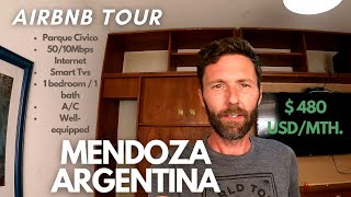 My Rental Apartment Tour in Mendoza Argentina  Airbnb  Nov 2023 [upl. by Ailyn]