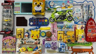 My Latest Toys amp Stationery Collection Piggy Bank Bebylade Set Pencil Box Pokemon Card [upl. by Satterlee]