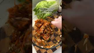 AIR FRYER CABBAGE DUMPLINGS 🔥 with chicken mince and veggies foodshorts cooking food [upl. by Nikral148]