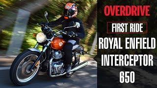 Royal Enfield Interceptor 650 Quick Ride Review  OVERDRIVE [upl. by Ardien]