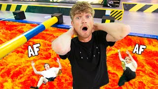 De Vloer Is Lava In MEGA Trampoline Park [upl. by Damalis387]