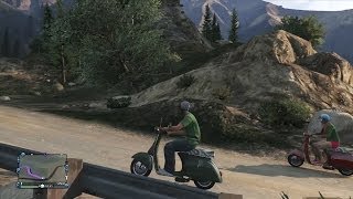 GTA Online Scooter Mountain Climb Race  Oxbox Xmas Challenge Ep 13 [upl. by Mariel]