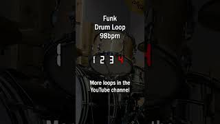 Funk Drum Backing Track  98bpm guitarpractice playalong basspractice [upl. by Anitteb437]