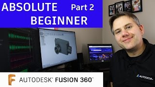 Fusion 360 Tutorial for Absolute Beginners— Part 2 [upl. by Reinar905]