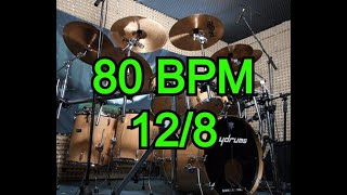 Drums Beat 128 80 bpm no fills [upl. by Dermott]