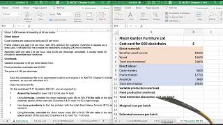 AQ2022 AAT Level 3 MATS Spreadsheets MATST Chapter 5 Activities answersP2 [upl. by Aietal]