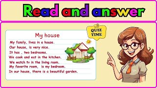 read and answer short story with questions  English reading comprehension for grade 1 2 [upl. by Spanjian672]