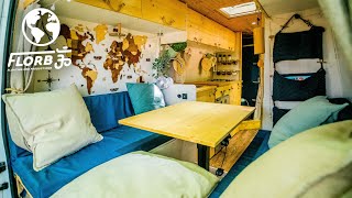 This Van Conversion Feels like a Tropical Beach Get Away [upl. by Yelrebmik]