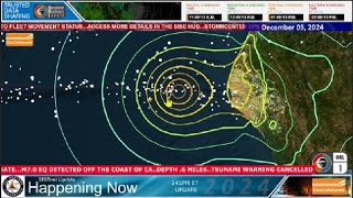 20241205 7 POINT 0 Earthquake off CA Eastern Snow and Impacts Southern Cold SISE [upl. by Wellesley24]