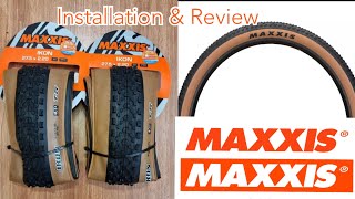 Maxxis Ikon 275 x 220 Tanwall  Installation and Review  Cycling Vlog [upl. by Ttenna]