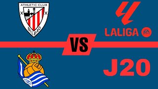 Athletic Bilbao 21 Real Sociedad en vivo La Liga 202324 Jornada 20 [upl. by Iaht802]