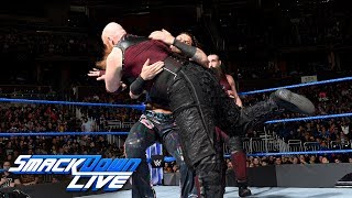 Breezango vs Bludgeon Brothers SmackDown LIVE Jan 2 2018 [upl. by Enitsahc]