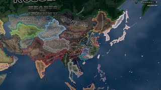 Kaiserreich 017 update Asian front  Hoi4 Kaiserreich Timelapse [upl. by Onurb187]