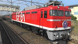 【4K】カシオペア紀行 盛岡行 EF81 95  レインボー色 ＋E26系 2024629 9011レ MORIOKA [upl. by Cherice38]