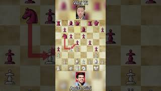 Anish Giri vs Wei Yi chess weiyi anishgiri [upl. by Hallutama840]