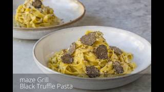 Autumn Black Truffle Pasta  maze Grill [upl. by Airret708]