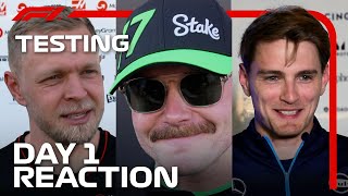 Drivers Day 1 Reaction  F1 PreSeason Testing 2024 [upl. by Velda319]