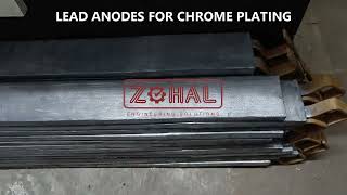 Lead Anodes for Chrome Plating  Plating Plant [upl. by Tarazi597]