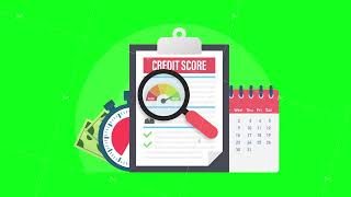 Credit score document Paper sheet chart of personal credit score information Motion graphics [upl. by Armilda]