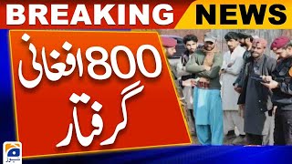 Over 800 Afghan refugees arrested from Islamabad  Geo News [upl. by Narag]