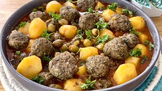 Boulettes Viande Hachée et Épinards Une Recette 🇩🇿Incroyablement Bonne [upl. by Nuahsyar]