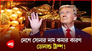 সোনার দামে হঠাৎ পতনের কারণ কী  Gold Price  Donald Trump  PB [upl. by Enitsrik]