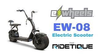 eWheels EW08 500w Fat Tire Electric Scooter [upl. by Yssirhc163]