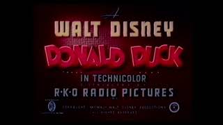 Donald Duck – Bellboy Donald 1942 – original RKO opening titles [upl. by Barb]