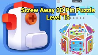 Screw Away 3D Pin Puzzle Level 15 [upl. by Ennayelhsa]