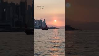 Tsim Sha Tsui sunsethongkongexplorer likeandsubscribe [upl. by Brozak]