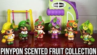 Pinypon Dolls Scented Fruit Figures Collection  Learn Fruits in English [upl. by Blockus]